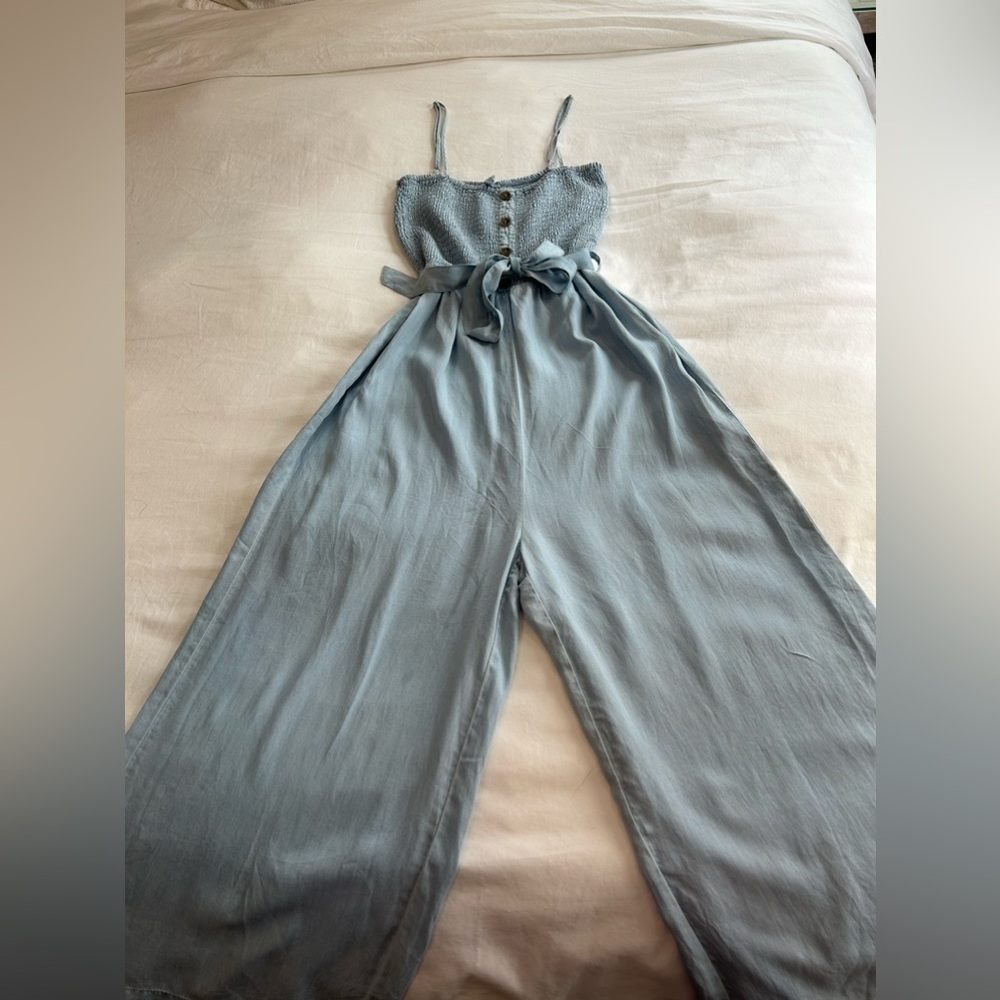LOVE TREE - Spaghetti Strap Wide Leg Jumpsuit Size M - Picture 7 of 14